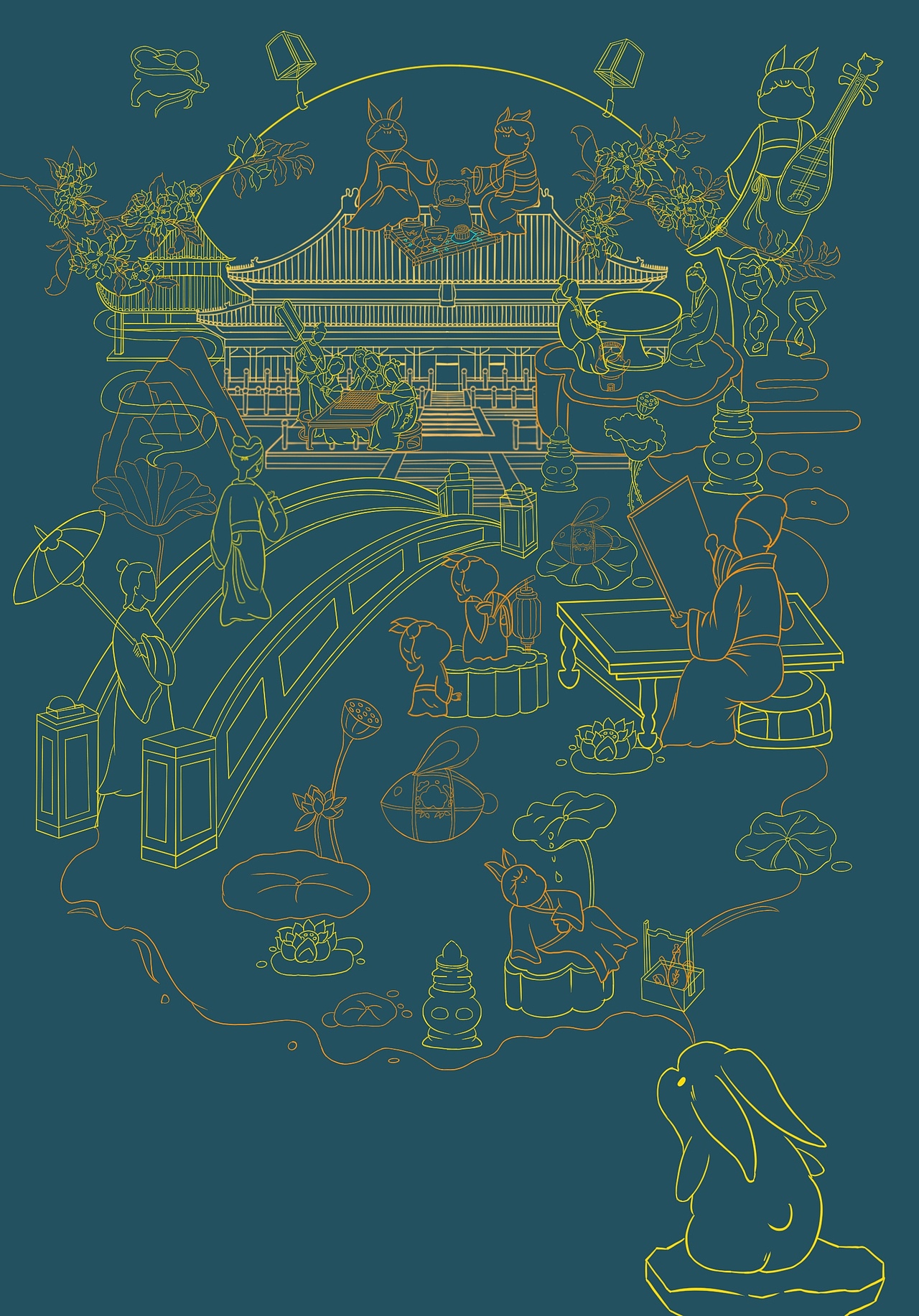 中秋/月下圆满•家在眼前