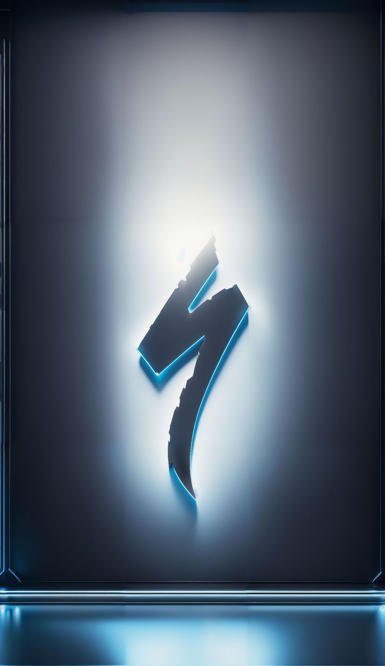 闪电specialized公路车logo设计。手机壁纸。