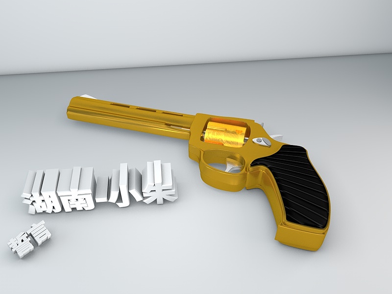 手枪 C4D建模