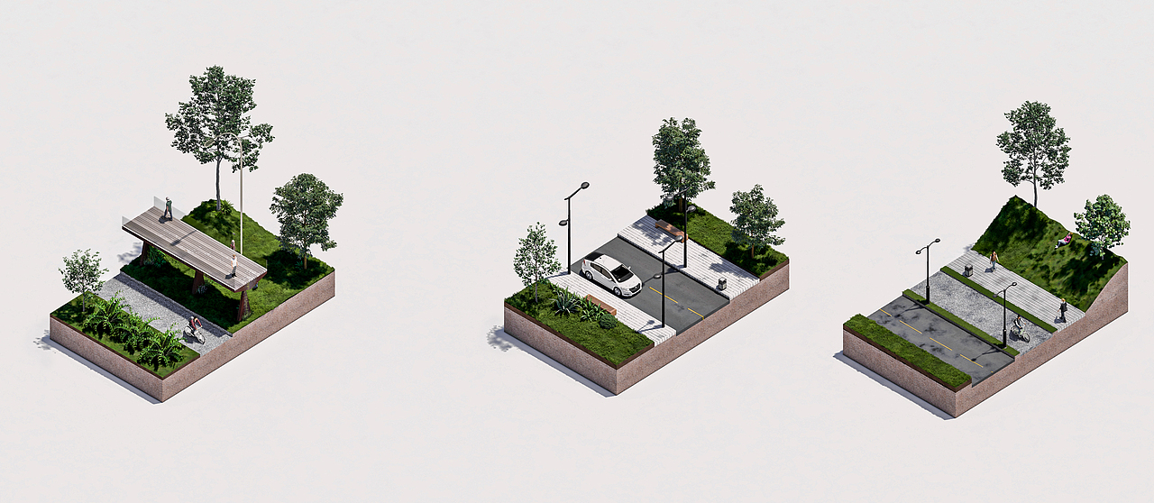 举报收藏分享原创作品空间景观设计公园广场园林景观轴测图lumion动画