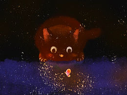 隨手畫的貓貓壁紙