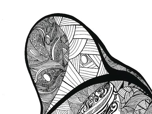 黑白装饰画