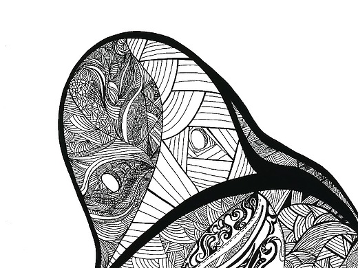 黑白装饰画_创意设计作品图片素材-站酷zcool