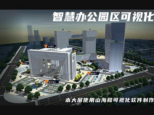 智慧办公园区可视化~数据可视化大屏