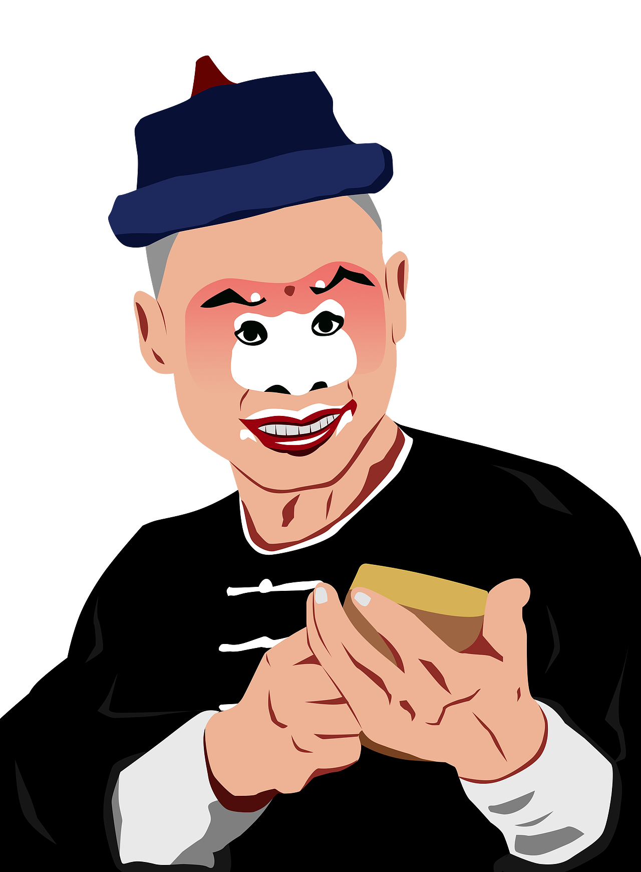 秦腔戏曲插画——拾黄金(胡来)