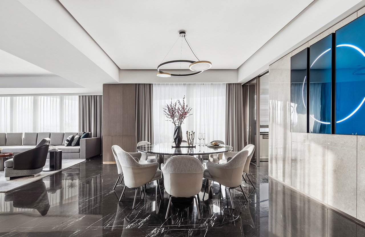 绍兴源盛·云锦中心大平层（图ZMjk1NTAyMjQw） - 家装设计 - 站酷设计师越不繁原创素材 - 站酷ZCOOL