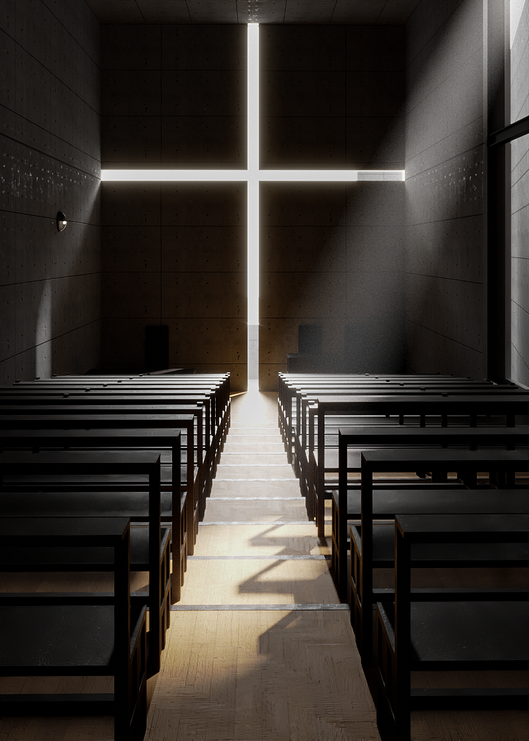 光之教堂_夏年sunny-站酷zcool