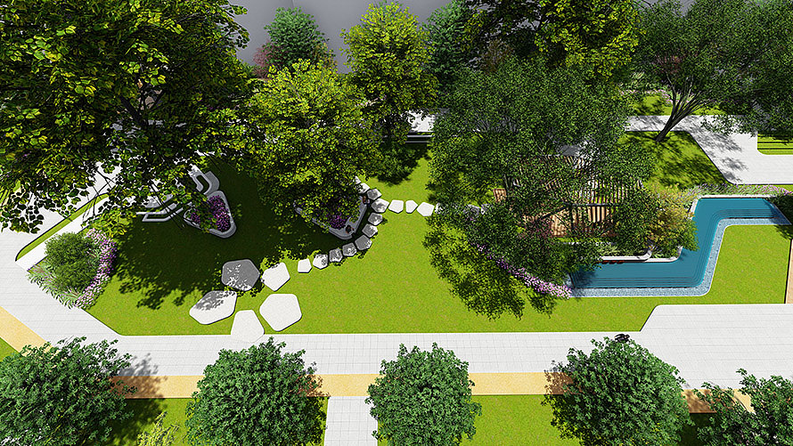 【居住区景观设计】大衡城邦景观设计（图ZMTUwNjIyNjQ4） - 景观设计 - 站酷设计师绿动园林原创素材 - 站酷ZCOOL