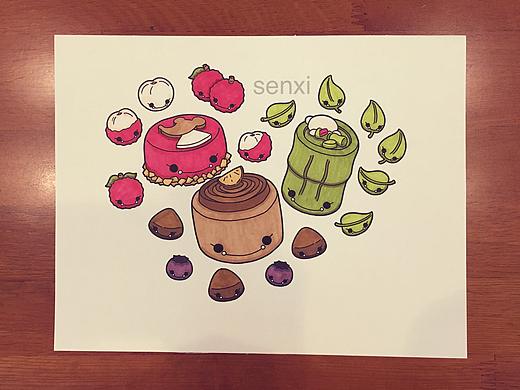 端午蛋糕三人组