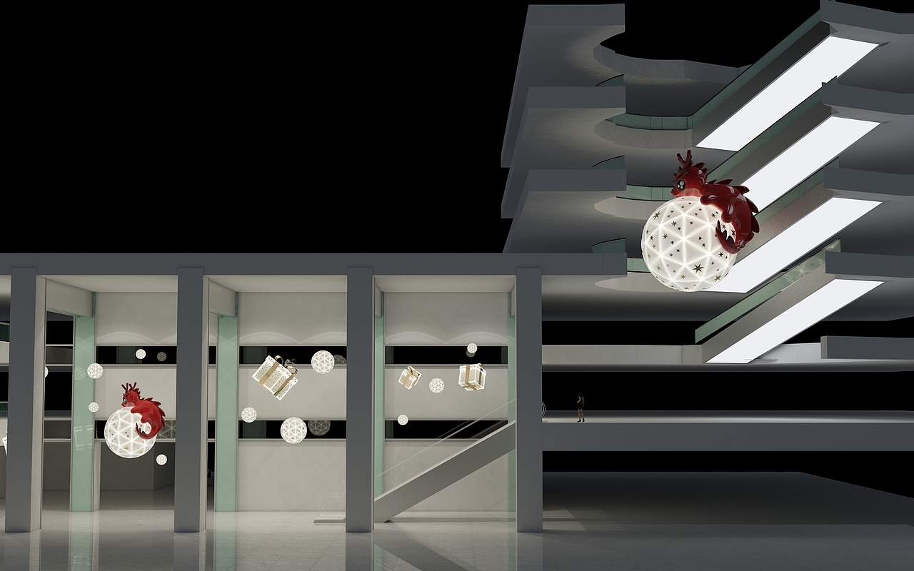 天美新天地跨年美陈（图ZNjU1NDg1NDg=） - 展陈设计 - 站酷设计师johnny5原创素材 - 站酷ZCOOL