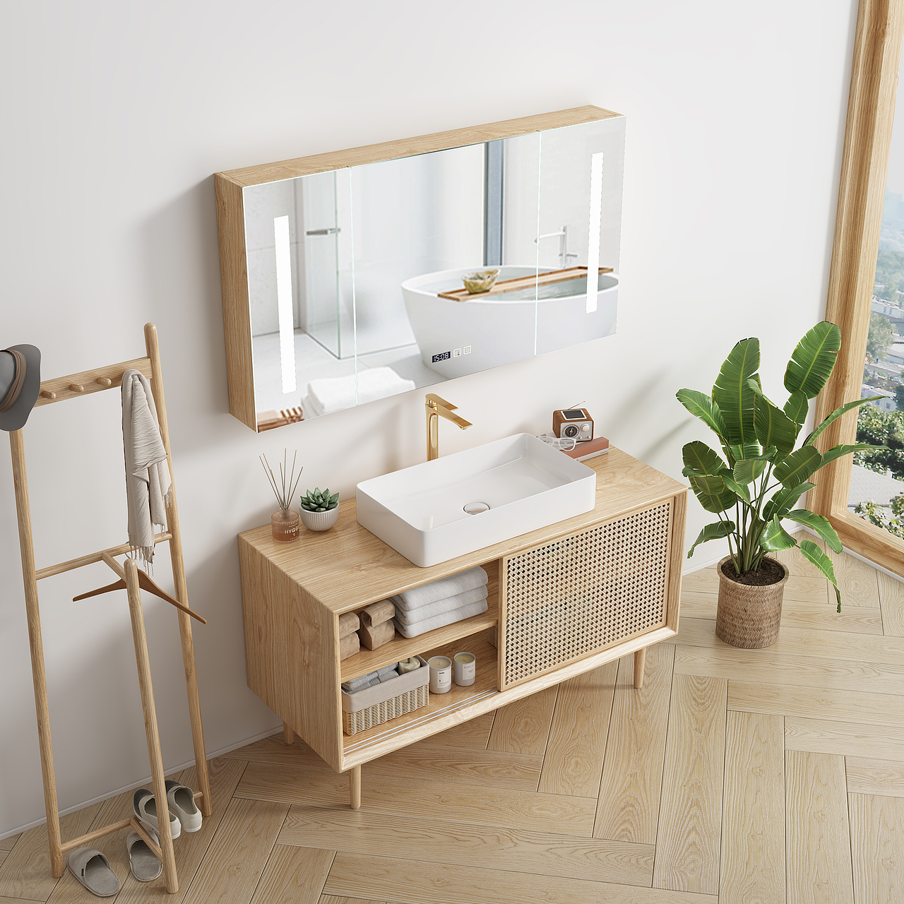 日式原木卫浴 产品设计表现（图ZMjk5NDU5MTky） - 产品 - 站酷设计师凡间画肆_小白原创素材 - 站酷ZCOOL