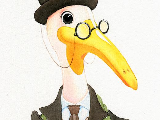 鵜鶘先生（個人主頁-ZNjI4NzA3MTI=） - 兒童插畫 - 站酷設(shè)計師方心立原創(chuàng)素材 - 站酷ZCOOL