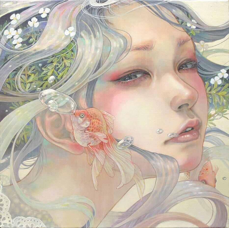 日本画家平野美保的插画（图ZNTczMzUzMjA=） - 艺术插画 - 站酷设计师Mr周先生原创素材 - 站酷ZCOOL
