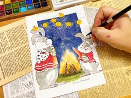 近期手绘~兔兔王国