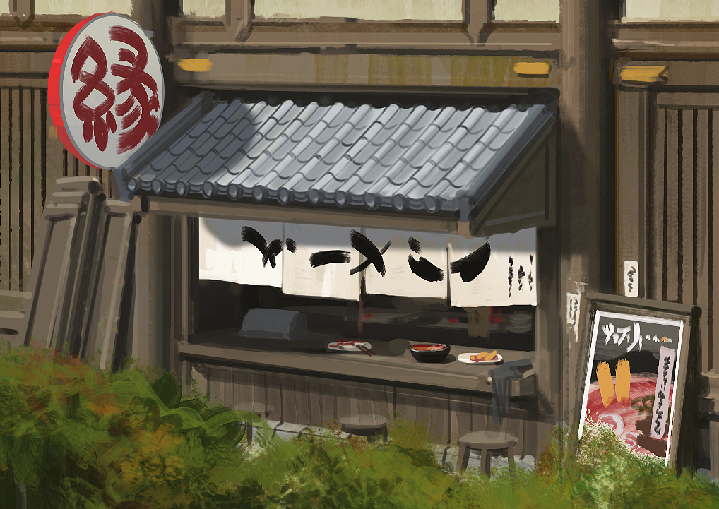 日式建筑设计附步骤图及细节刻画（图ZOTA5MjE0MTI=） - 游戏原画 - 站酷设计师艺数绘CG原创素材 - 站酷ZCOOL