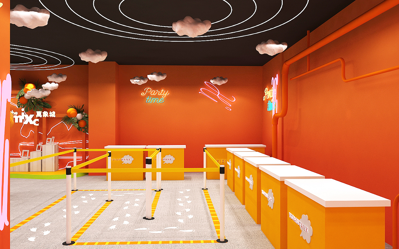 万象城dp点美陈3D效果图展览活动策划设计