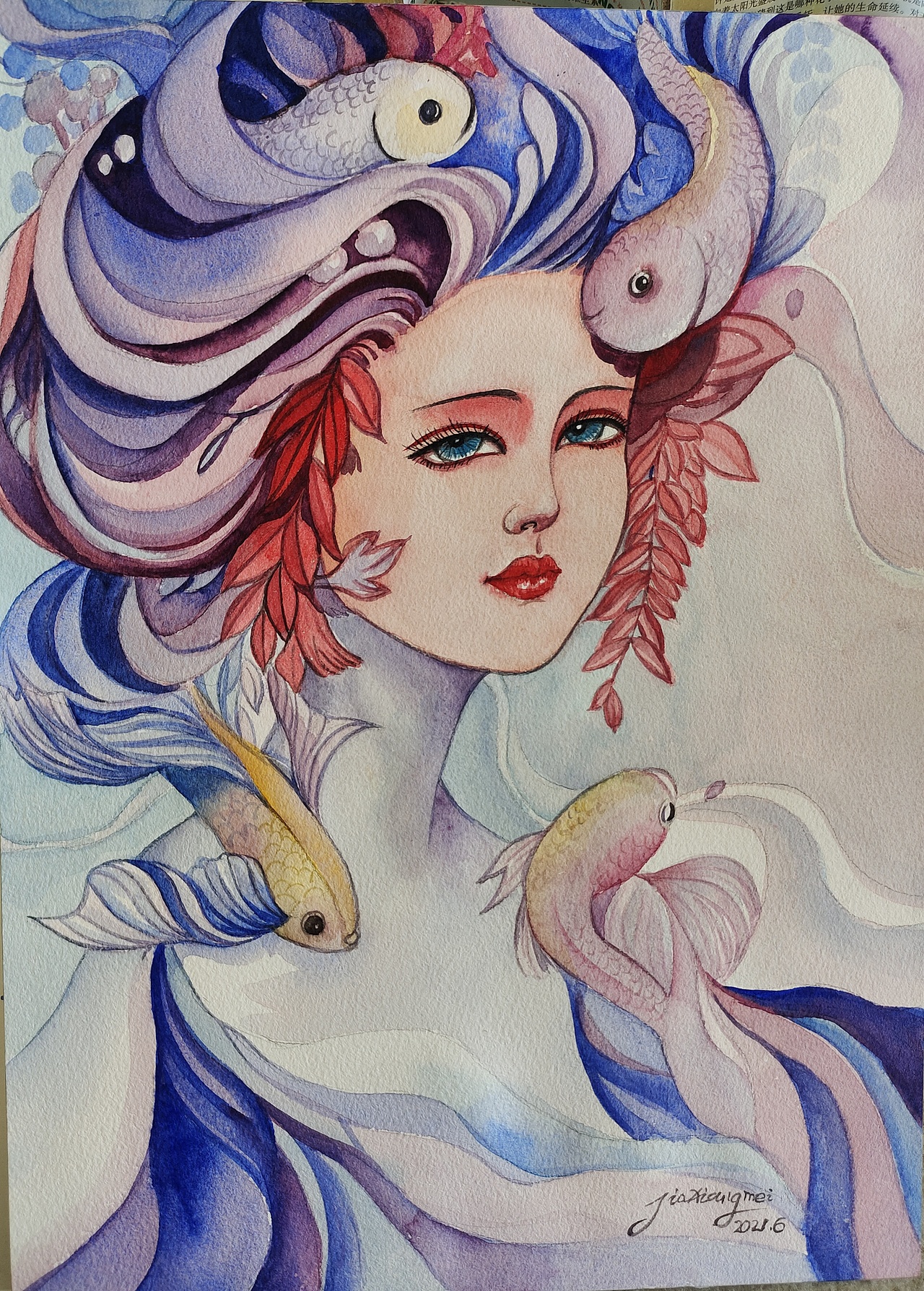 水彩人物（图ZMjYxNTQyMjgw） - 绘画 - 站酷设计师Z02176061原创素材 - 站酷ZCOOL