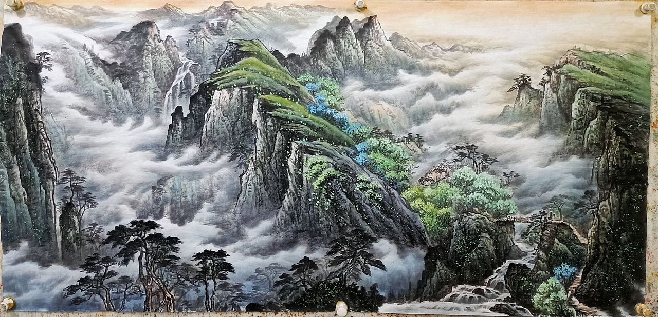 画家李海英山水作品