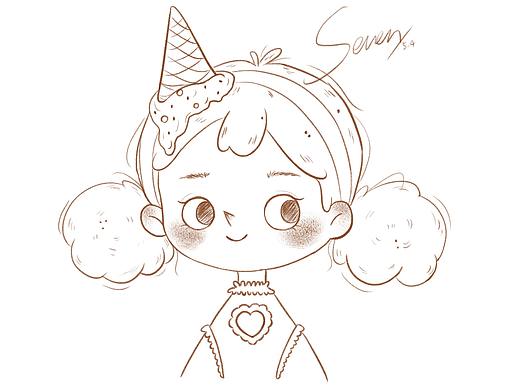 近期儿插线稿