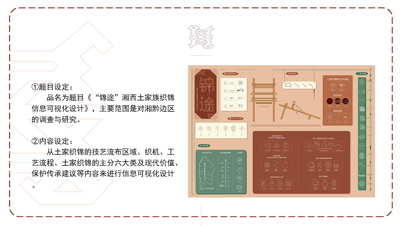 "锦途"湘西土家织锦信息可视化设计