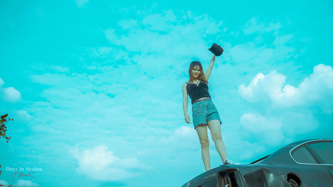 废弃汽车场人物创作