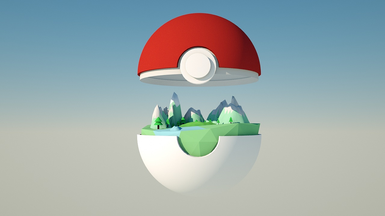 c4d练习1:精灵球