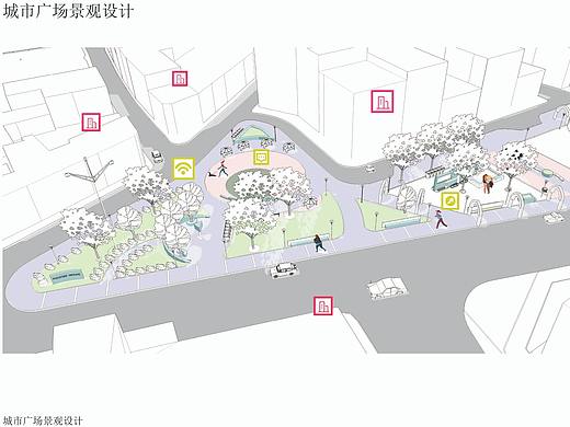 广场景观设计和琥珀潭景观案例分析