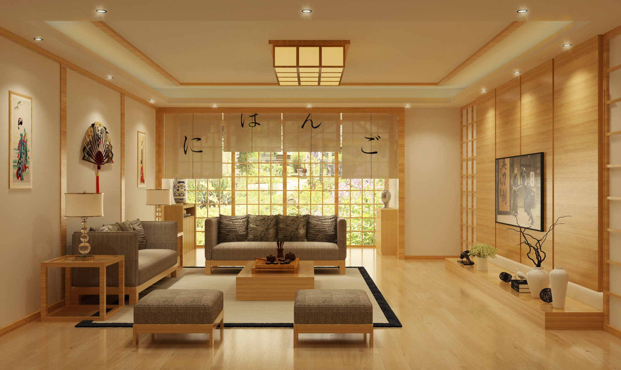 日式风格|空间|家装设计|效果图小静 - 原创作品 - 站酷 (ZCOOL)