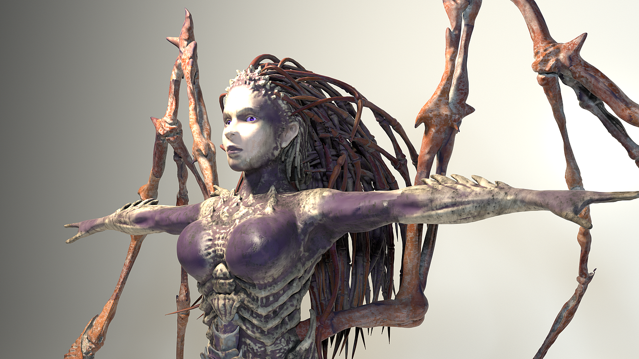 刀锋女王 sarah kerrigan 自作手办.