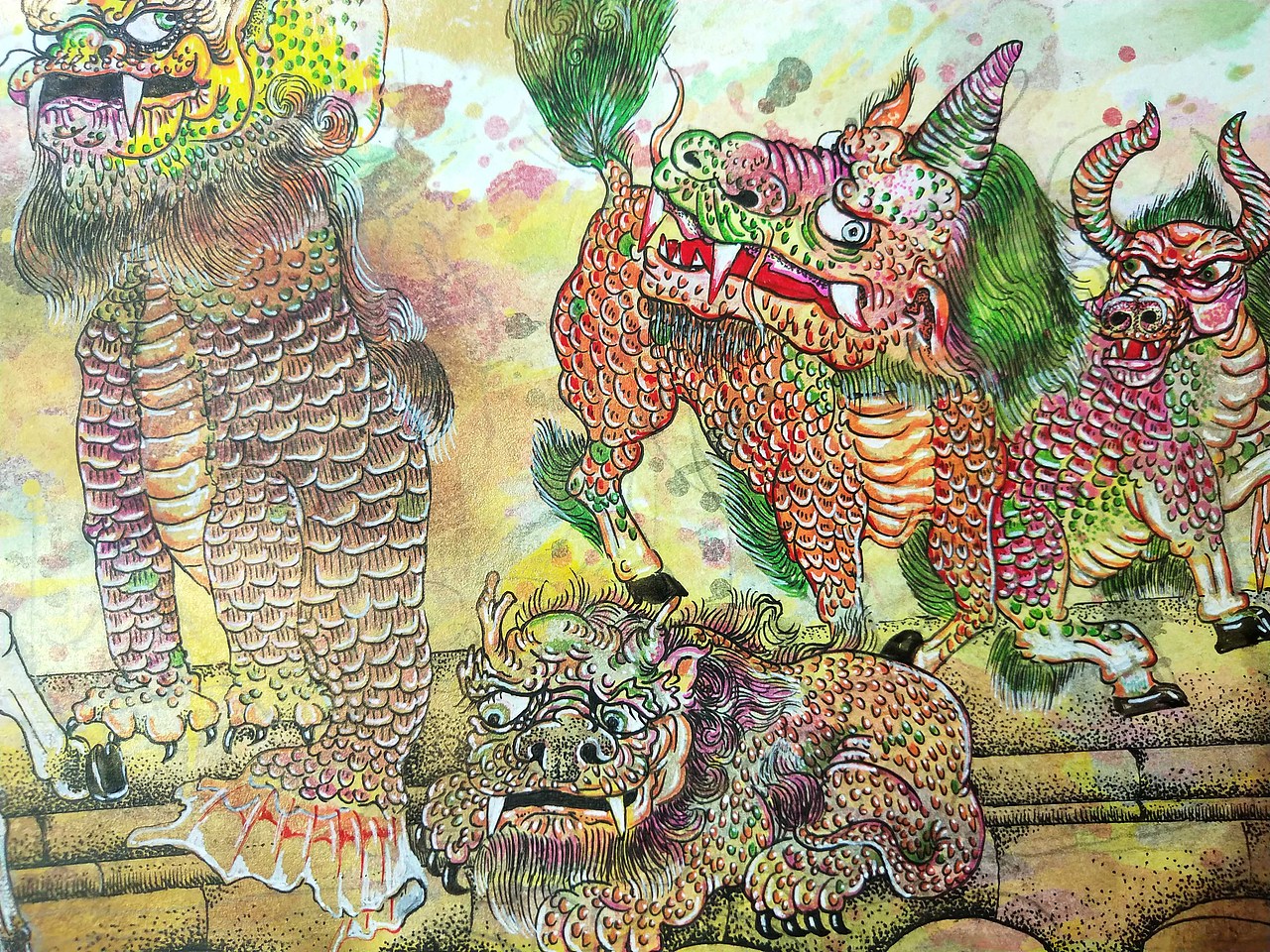 山海经异兽系列之故宫太和殿十大神兽（图ZMjIzODM4OTgw） - 绘画 - 站酷设计师慧琼原创素材 - 站酷ZCOOL