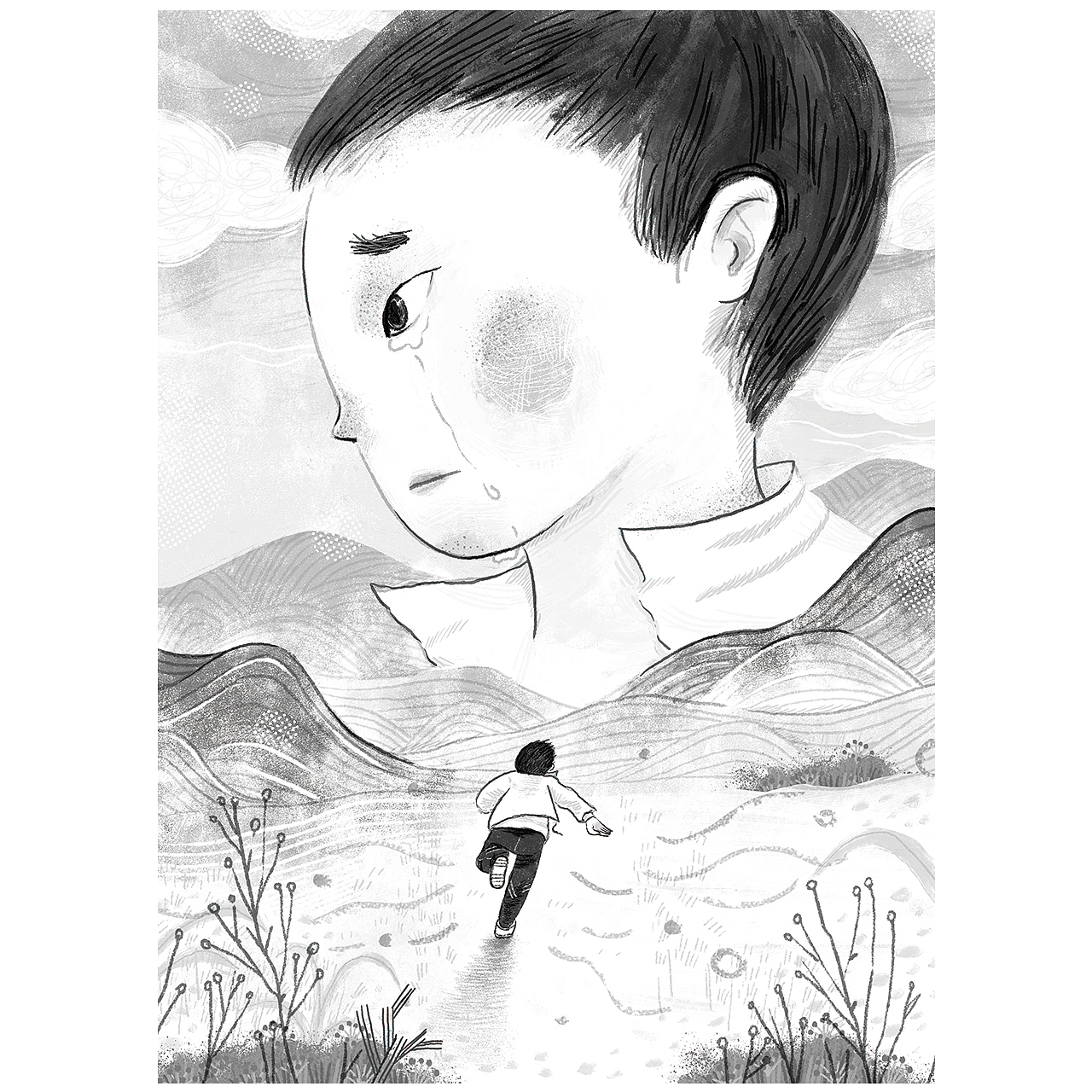 童书插图《如果云知道》（图ZMjI1OTI1MjAw） - 儿童插画 - 站酷设计师plumtea原创素材 - 站酷ZCOOL