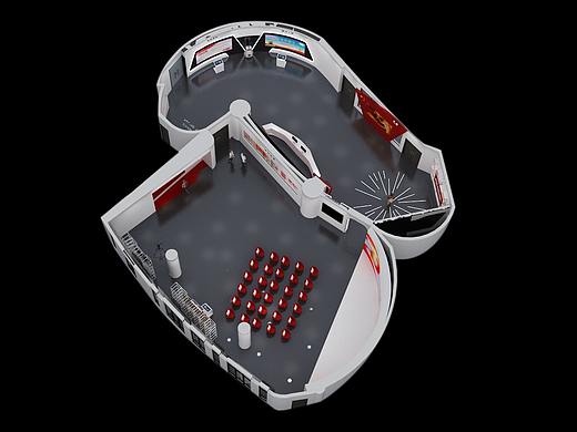 活动服务中心 效果图设计 3D设计 展厅