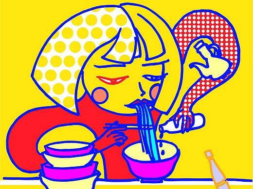 波普创意插画