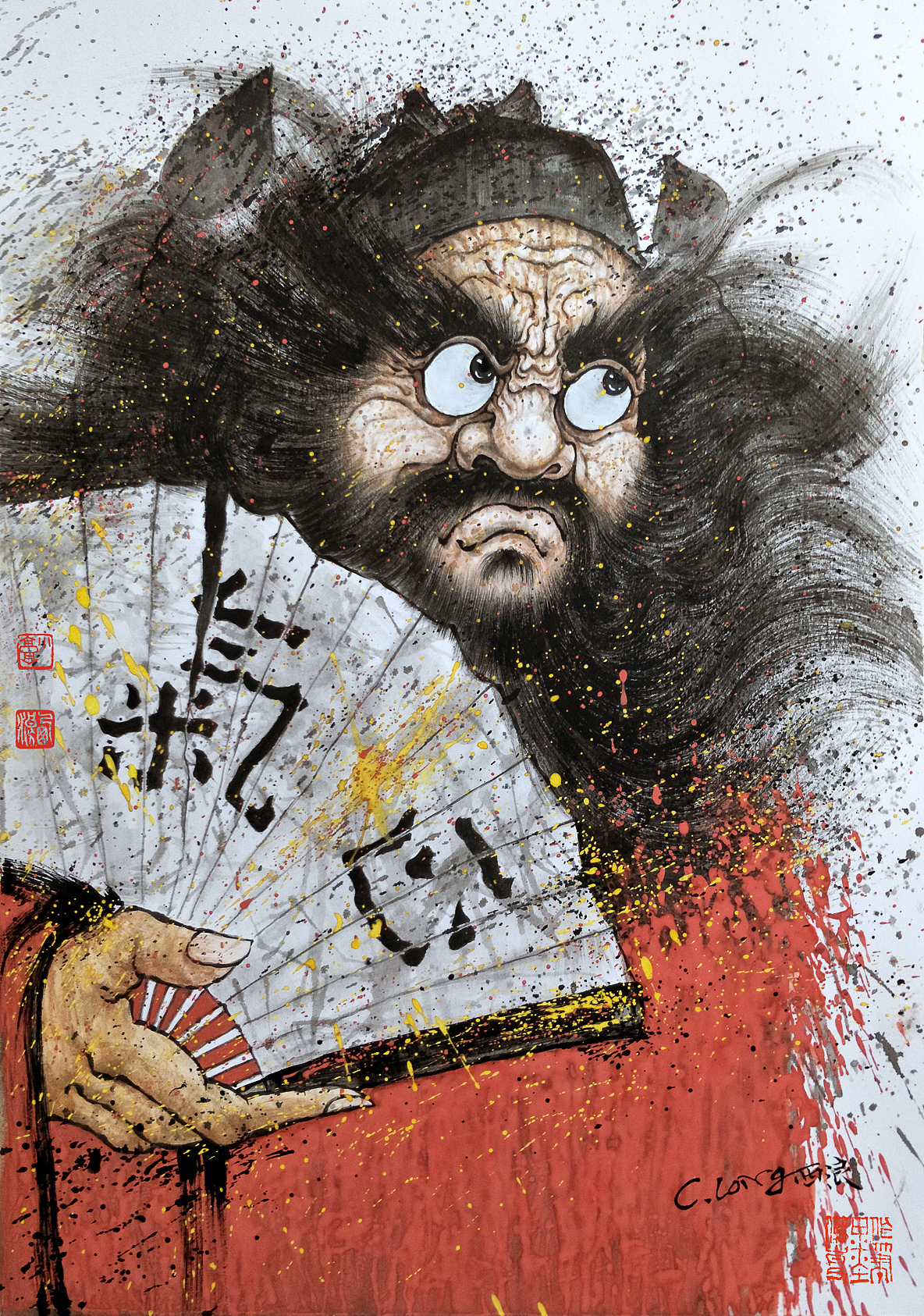 《以水墨之名》--畅与淋（图ZMTE3ODE5OTgw） - 新锐潮流插画 - 站酷设计师高西浪原创素材 - 站酷ZCOOL