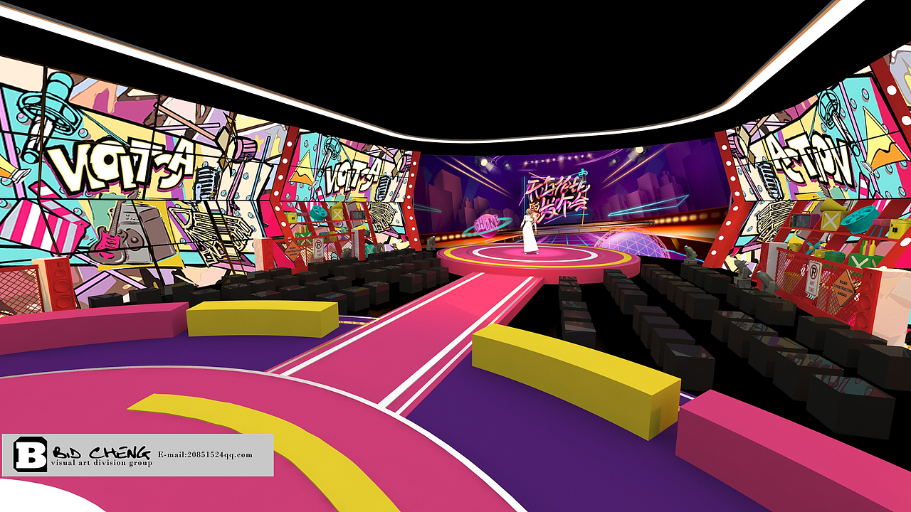 爱奇艺无与伦比的发布会舞台设计（图ZMTQzMjYyNTQw） - 舞台美术 - 站酷设计师廖亚承原创素材 - 站酷ZCOOL