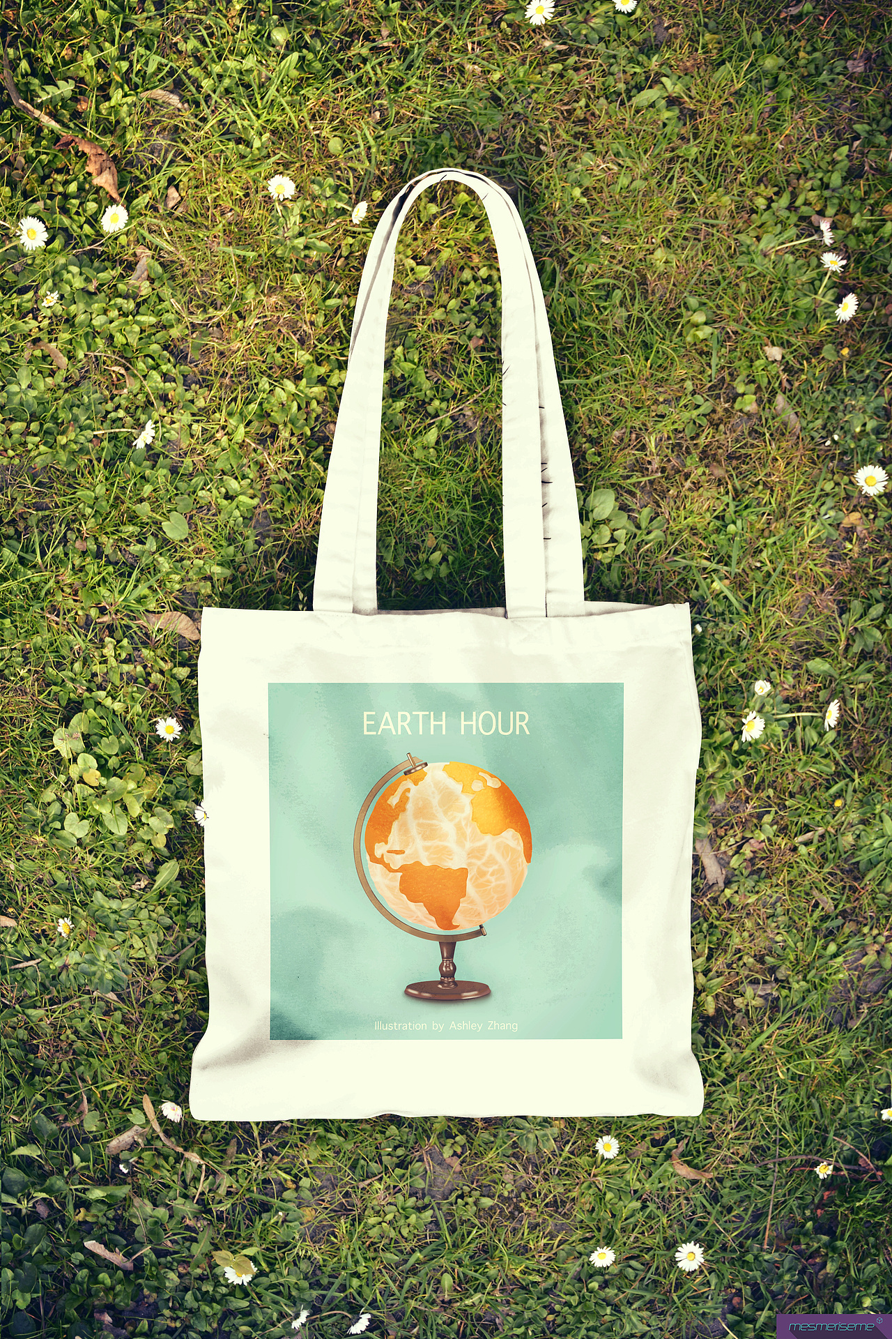 “地球一小时”主题超写实插画