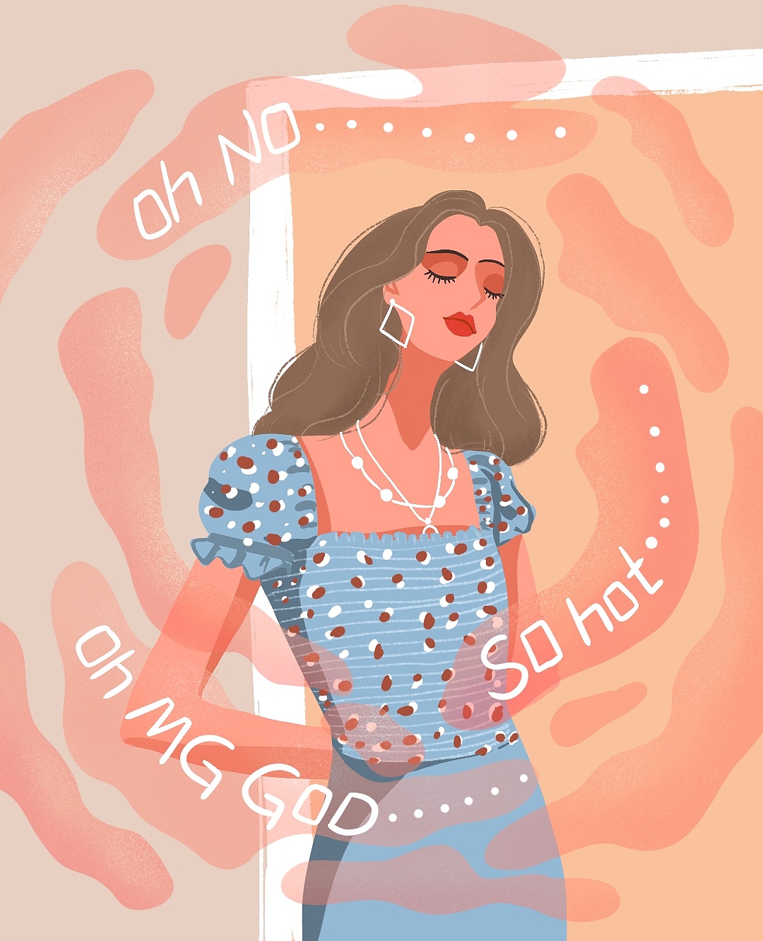 悦指间美甲插画合集|插画|商业插画|momoandlele_原创作品-站酷zcool