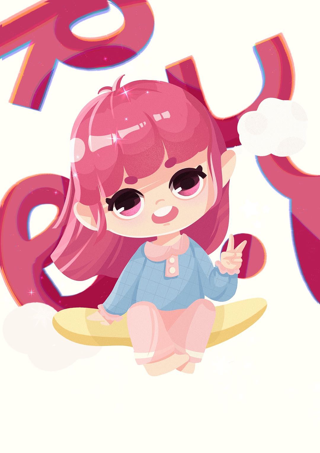 Q版人物练习（图ZMzA0NDg3ODY4） - 儿童插画 - 站酷设计师Yyrubyjane原创素材 - 站酷ZCOOL