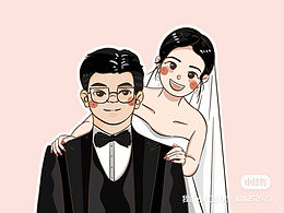 婚禮請(qǐng)?zhí)^像繪畫