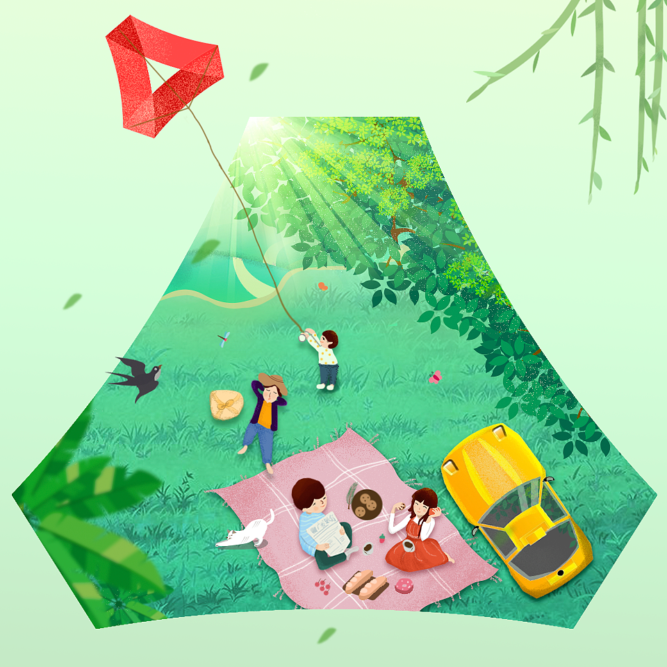 广发银行节气（图ZMTIzMzMwMzEy） - 商业插画 - 站酷设计师瓜子仁原创素材 - 站酷ZCOOL