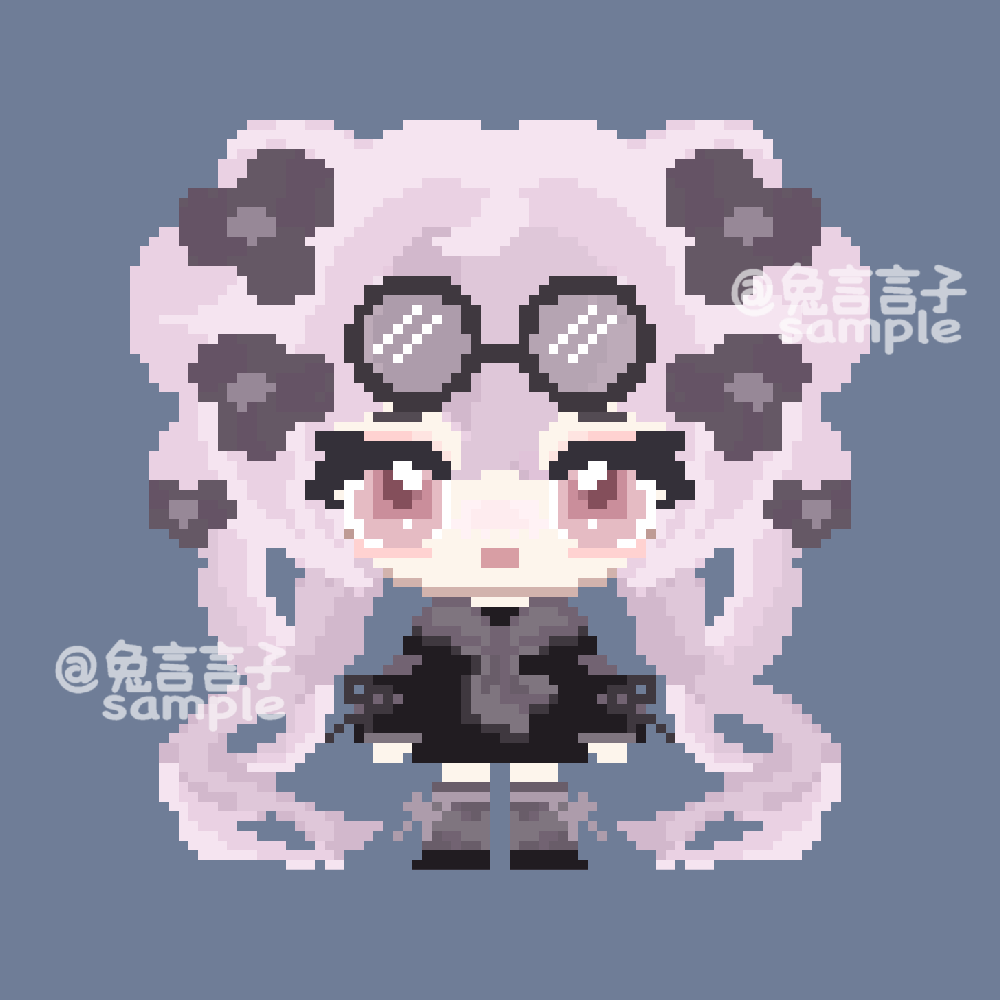 像素QQ人（图ZMzQwMDI4NDUy） - 像素画 - 站酷设计师兔言言原创素材 - 站酷ZCOOL