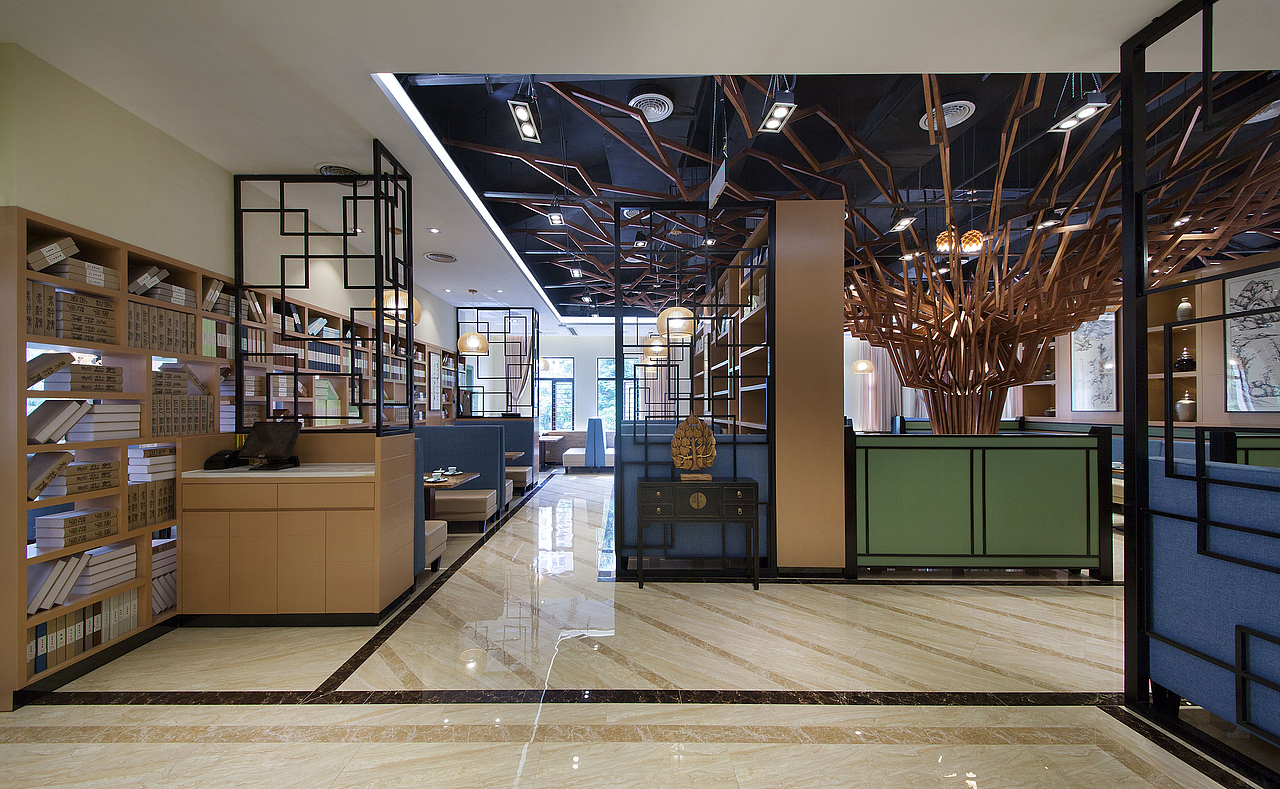 成都海鲜餐厅装修设计【巧用撞色打造特色海鲜餐厅】（图ZMTQ4MDQ0OTY0） - 家装设计 - 站酷设计师设计成都海鲜餐厅原创素材 - 站酷ZCOOL