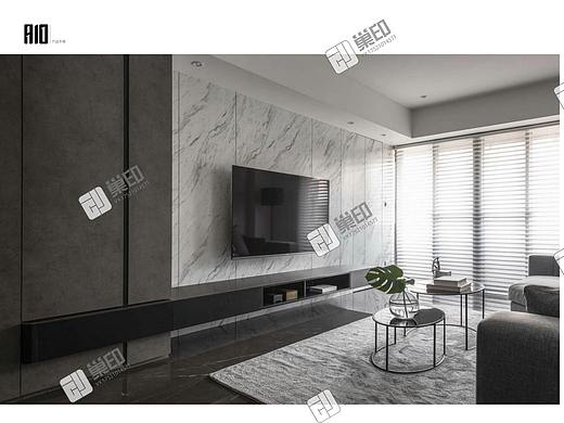 室内彩釉玻璃白色大理石-01