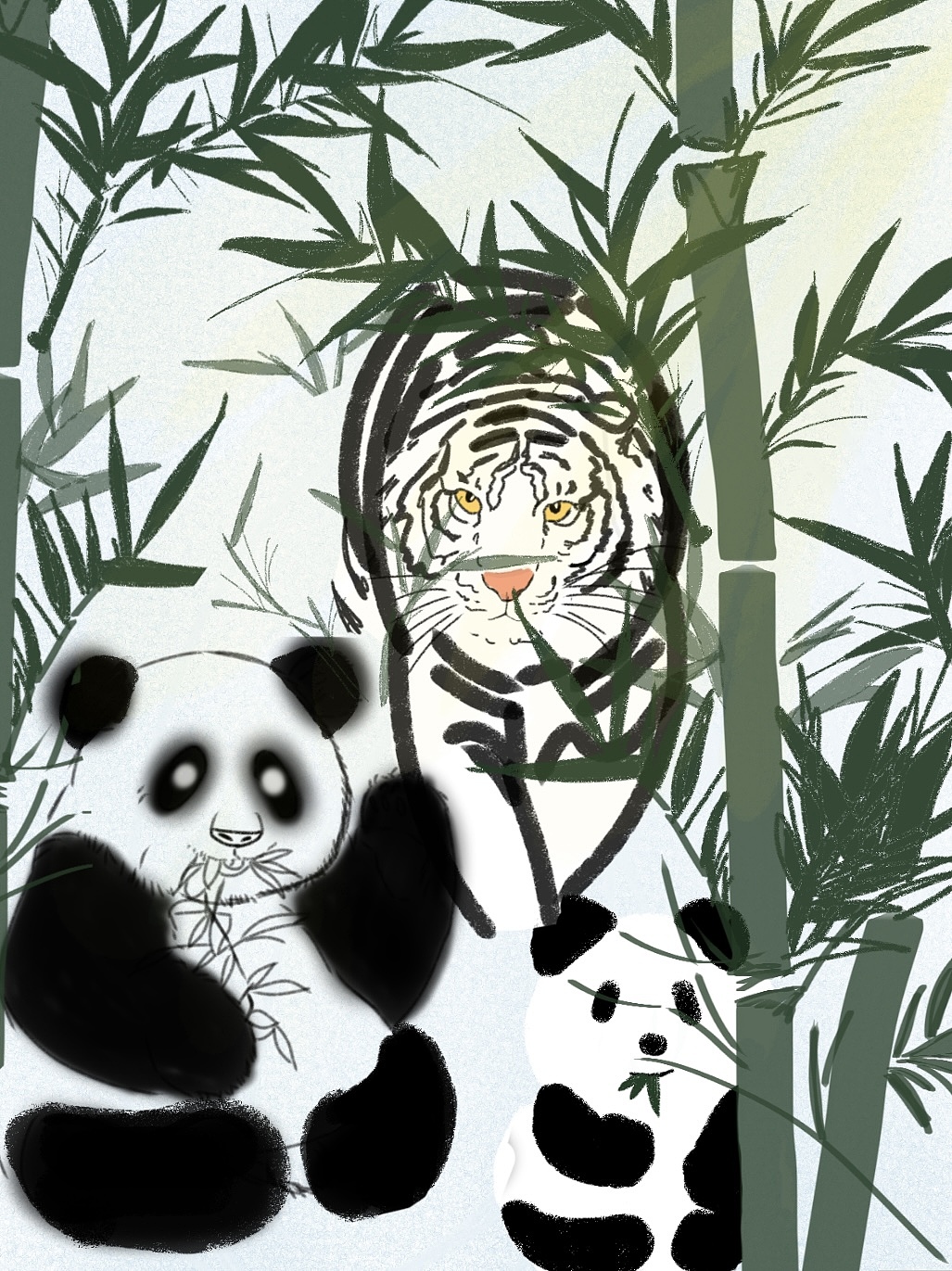 會(huì)友（圖ZMzUyOTEzNTI4） - 藝術(shù)插畫 - 站酷設(shè)計(jì)師一只沒有名字的橙原創(chuàng)素材 - 站酷ZCOOL