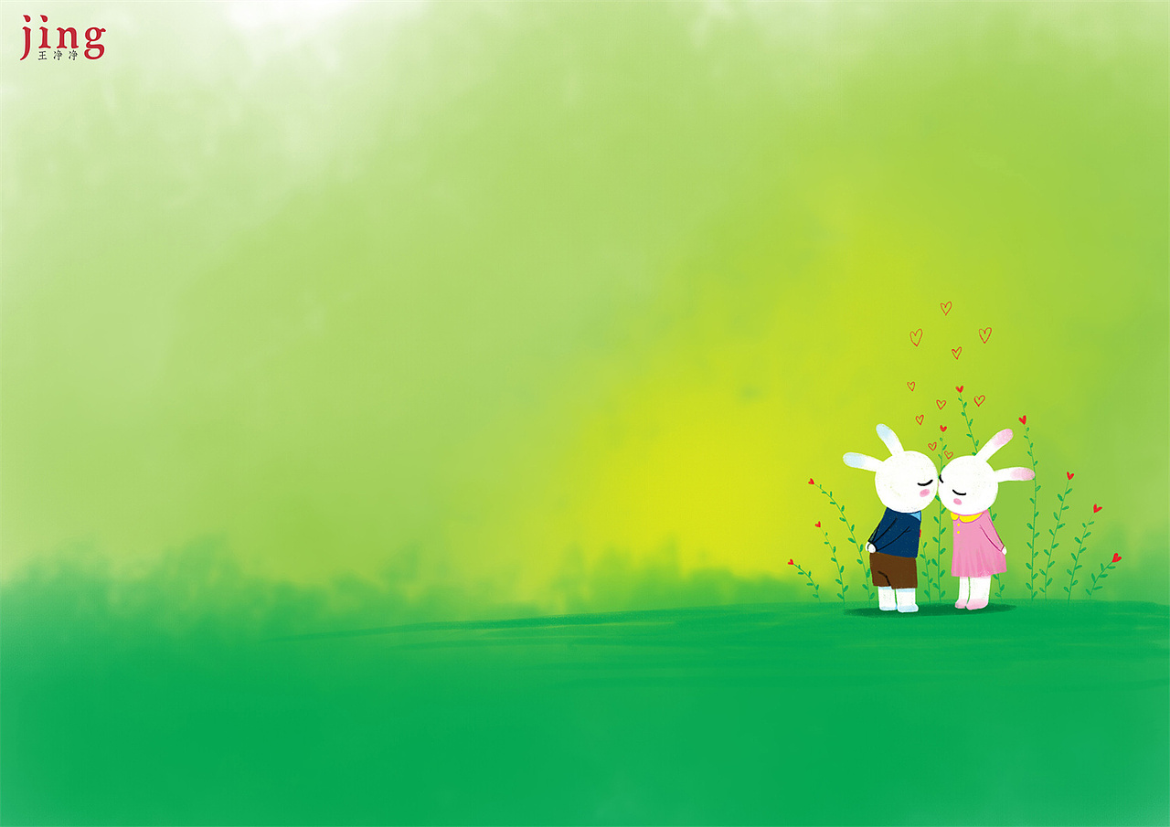 兔年插画合集 60幅艾玩兔横版壁纸插画（图ZMzEzNDI0NDQ0） - 儿童插画 - 站酷设计师画儿晴天原创素材 - 站酷ZCOOL