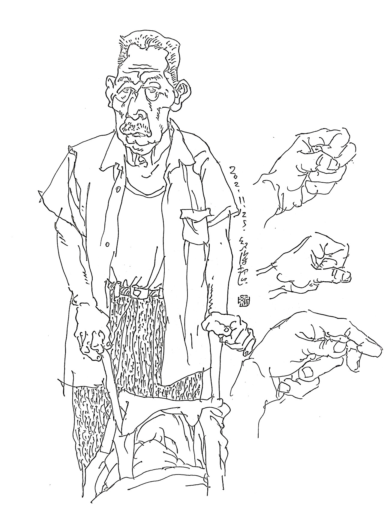 纪保超摸鱼速写