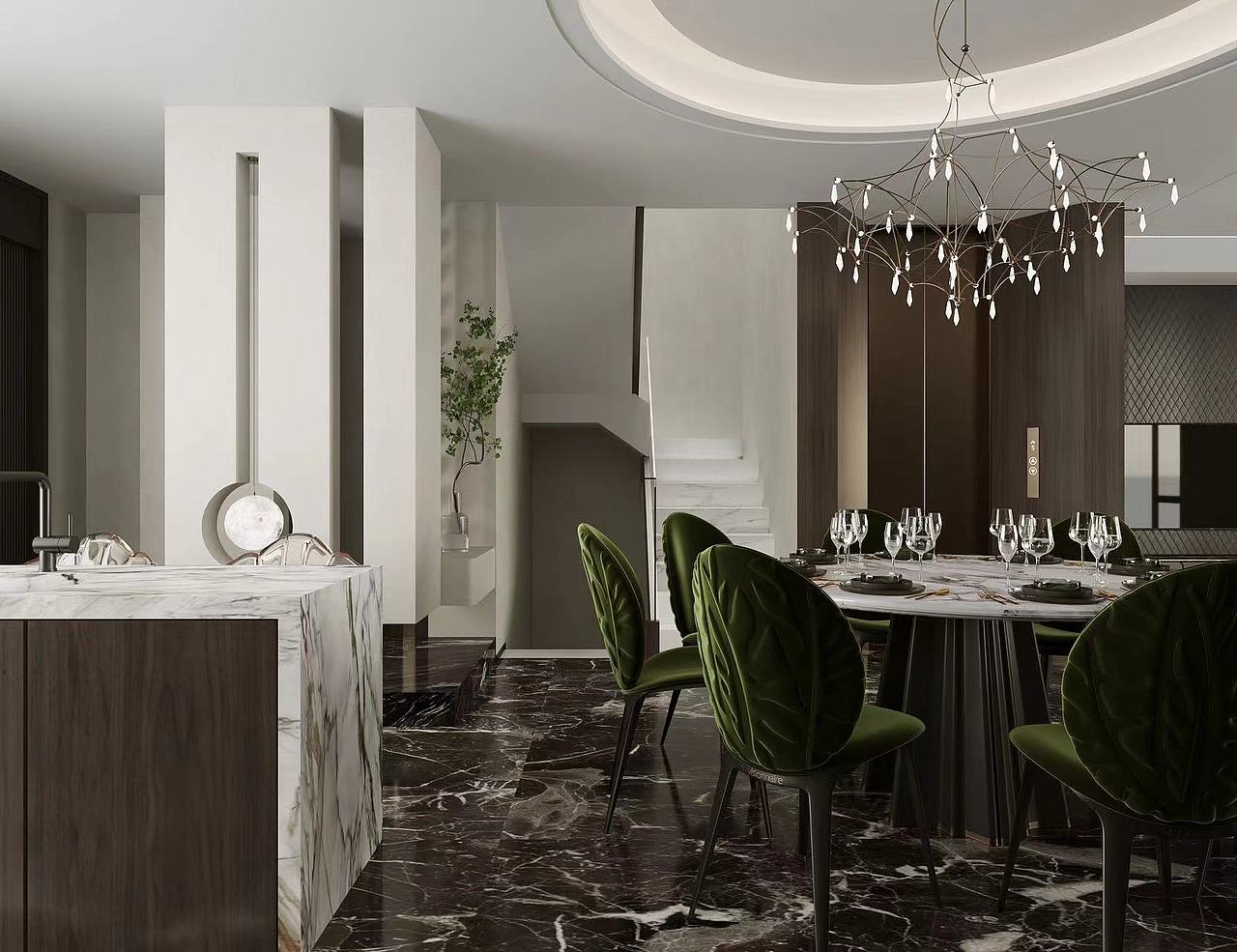 现代极简|奶油|克莱因蓝|重奢|法式奶油|侘寂（图ZMzE5MjA4Njky） - 建筑/空间 - 站酷设计师一心只为做图人原创素材 - 站酷ZCOOL