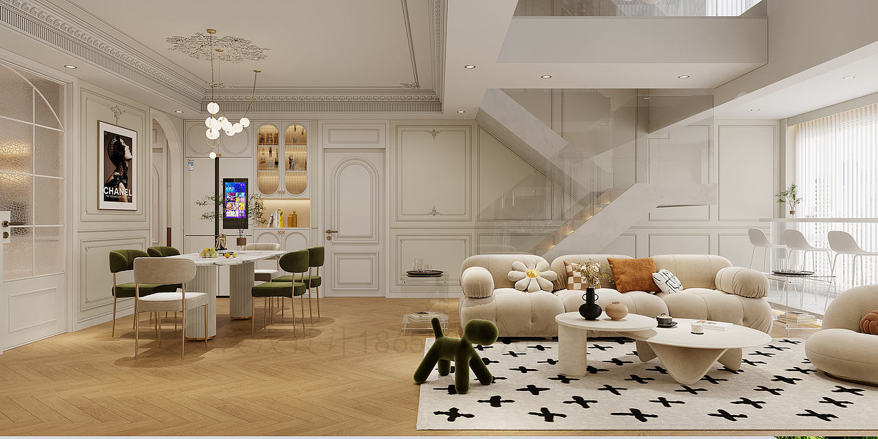 现代法式别墅设计,生活如抒情诗般浪漫!