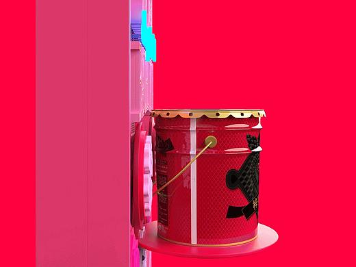 (Bin0B0)涂料容器外包装设计梓亮金紫荆猫头鹰系列