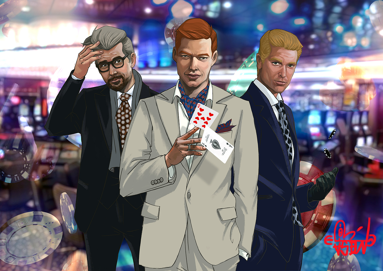 赌场三绅士（图ZNjk4MDM4NDA=） - 海报 - 站酷设计师RASON_LMC原创素材 - 站酷ZCOOL